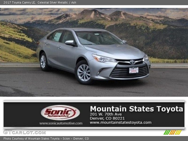 Celestial Silver Metallic / Ash 2017 Toyota Camry LE