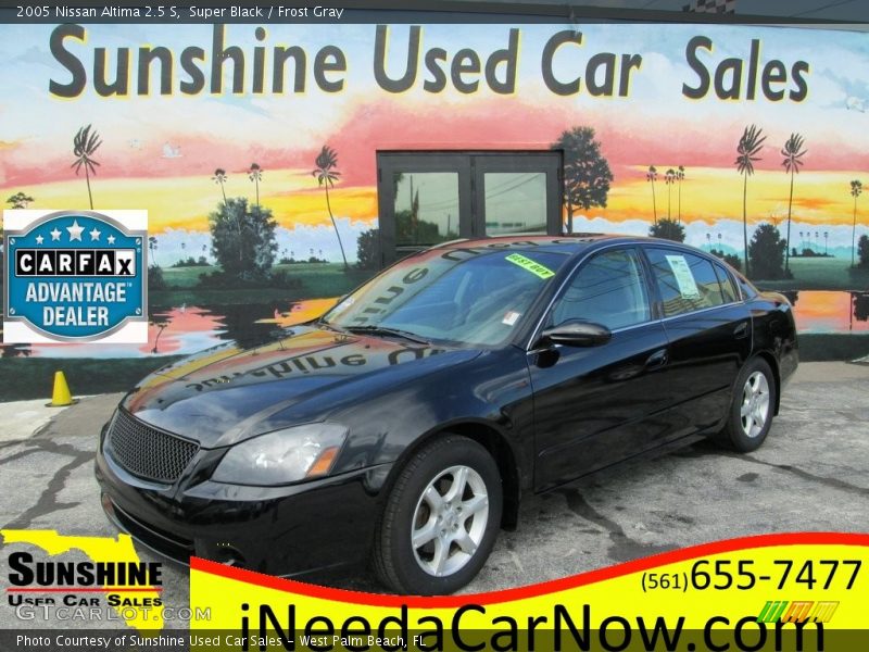Super Black / Frost Gray 2005 Nissan Altima 2.5 S