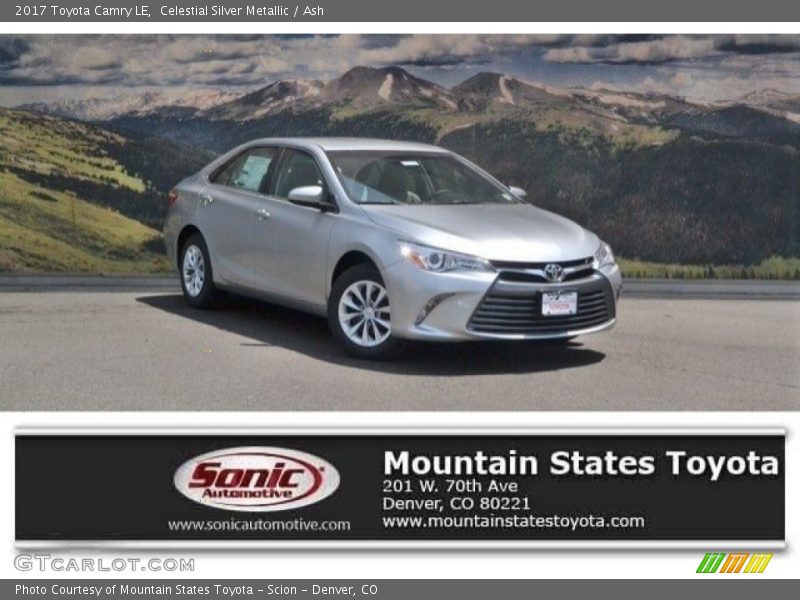 Celestial Silver Metallic / Ash 2017 Toyota Camry LE