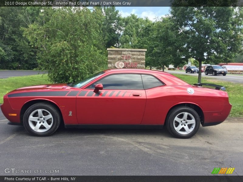 Inferno Red Crystal Pearl / Dark Slate Gray 2010 Dodge Challenger SE