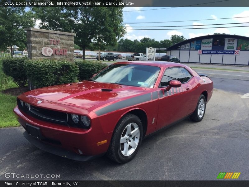 Inferno Red Crystal Pearl / Dark Slate Gray 2010 Dodge Challenger SE