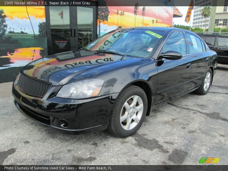Super Black / Frost Gray 2005 Nissan Altima 2.5 S