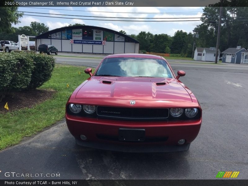 Inferno Red Crystal Pearl / Dark Slate Gray 2010 Dodge Challenger SE