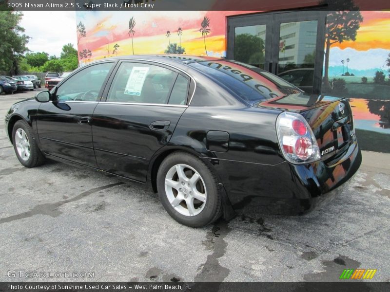 Super Black / Frost Gray 2005 Nissan Altima 2.5 S