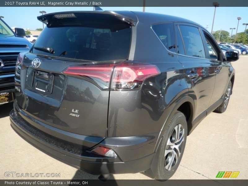 Magnetic Gray Metallic / Black 2017 Toyota RAV4 LE