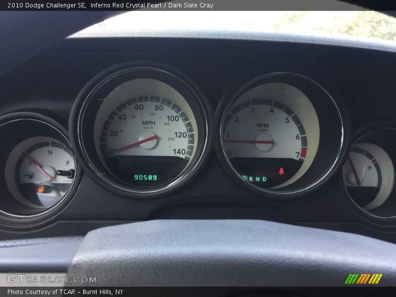 Inferno Red Crystal Pearl / Dark Slate Gray 2010 Dodge Challenger SE