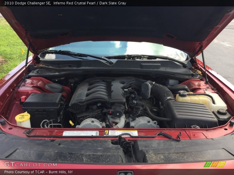 Inferno Red Crystal Pearl / Dark Slate Gray 2010 Dodge Challenger SE