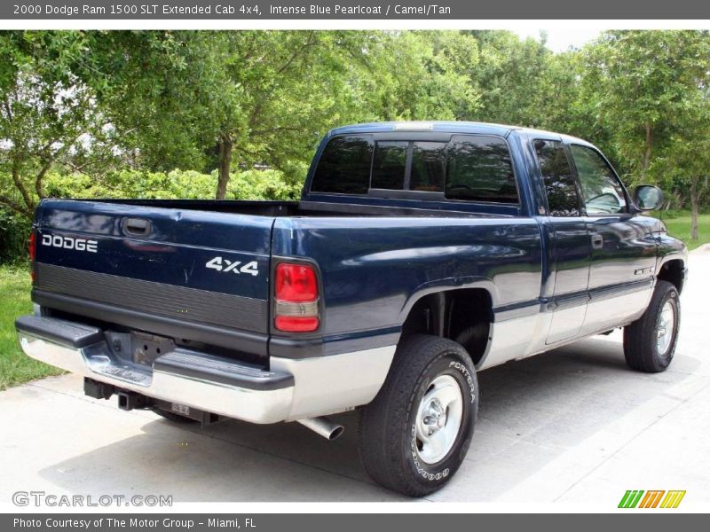 Intense Blue Pearlcoat / Camel/Tan 2000 Dodge Ram 1500 SLT Extended Cab 4x4