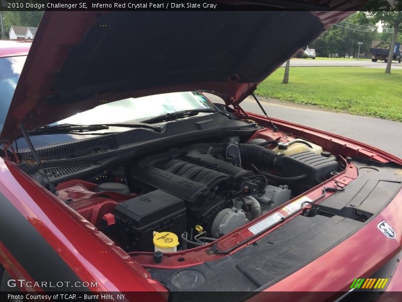 Inferno Red Crystal Pearl / Dark Slate Gray 2010 Dodge Challenger SE