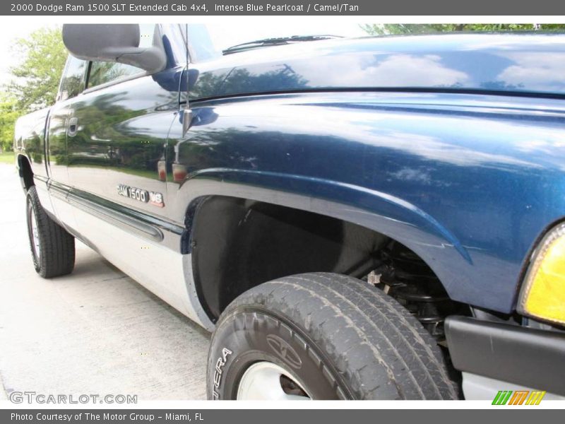 Intense Blue Pearlcoat / Camel/Tan 2000 Dodge Ram 1500 SLT Extended Cab 4x4