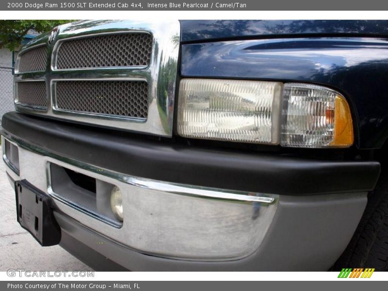 Intense Blue Pearlcoat / Camel/Tan 2000 Dodge Ram 1500 SLT Extended Cab 4x4