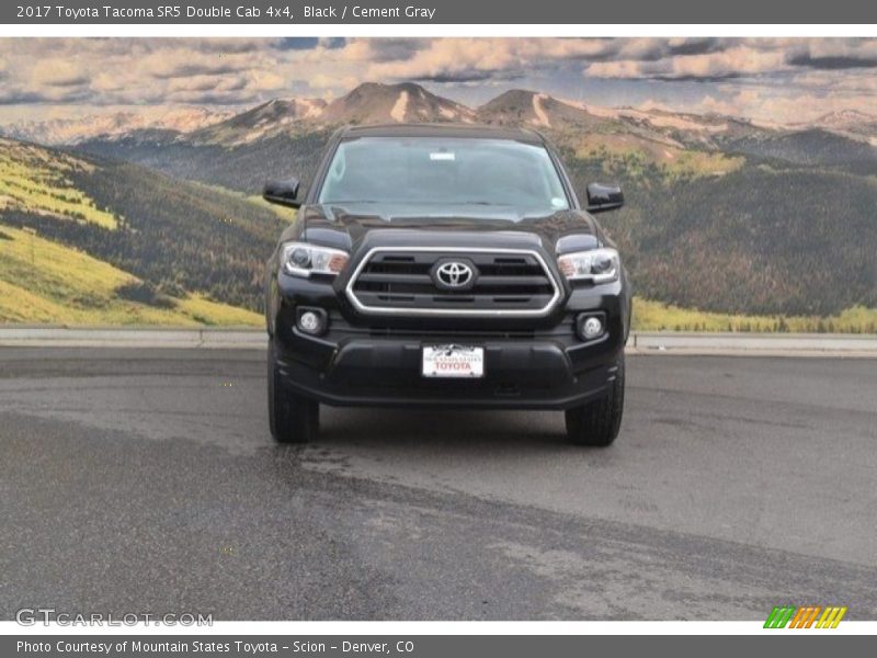 Black / Cement Gray 2017 Toyota Tacoma SR5 Double Cab 4x4