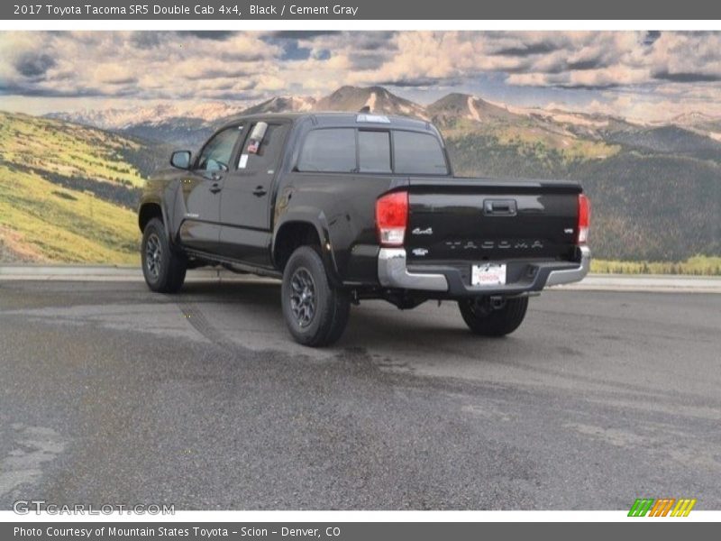 Black / Cement Gray 2017 Toyota Tacoma SR5 Double Cab 4x4