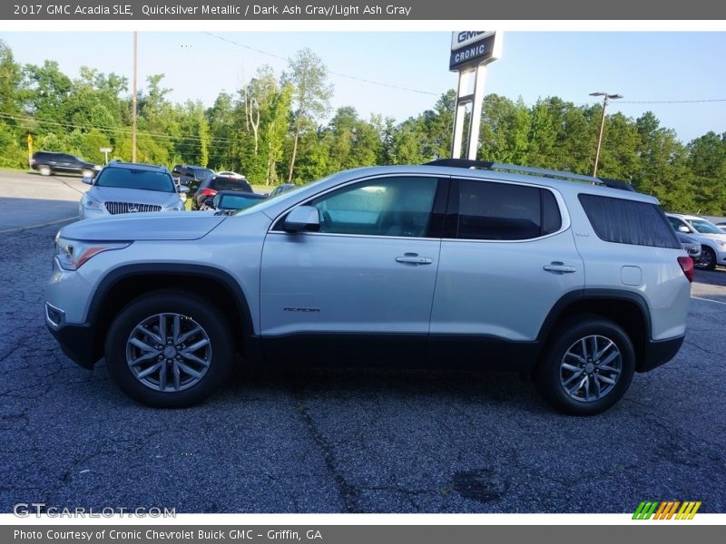 Quicksilver Metallic / Dark Ash Gray/Light Ash Gray 2017 GMC Acadia SLE