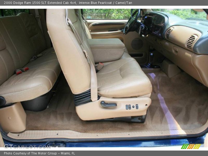 Intense Blue Pearlcoat / Camel/Tan 2000 Dodge Ram 1500 SLT Extended Cab 4x4