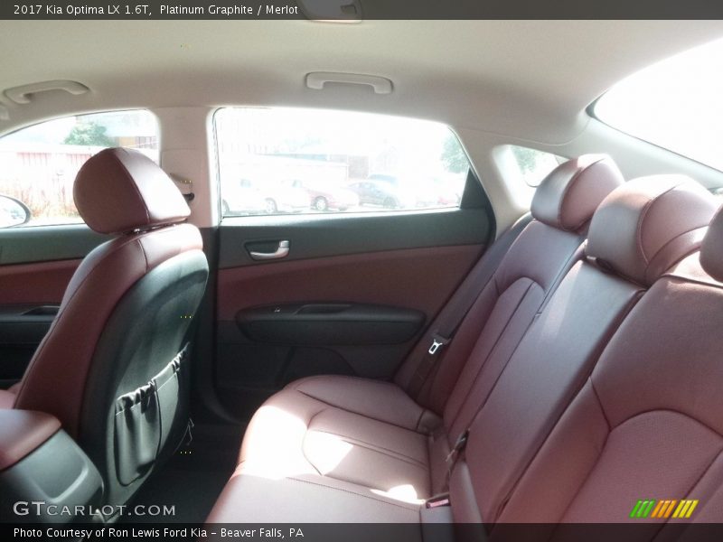 Rear Seat of 2017 Optima LX 1.6T