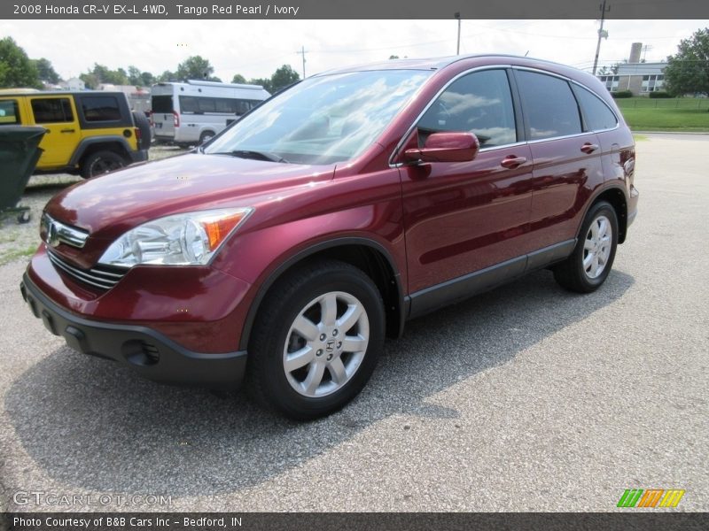 Tango Red Pearl / Ivory 2008 Honda CR-V EX-L 4WD