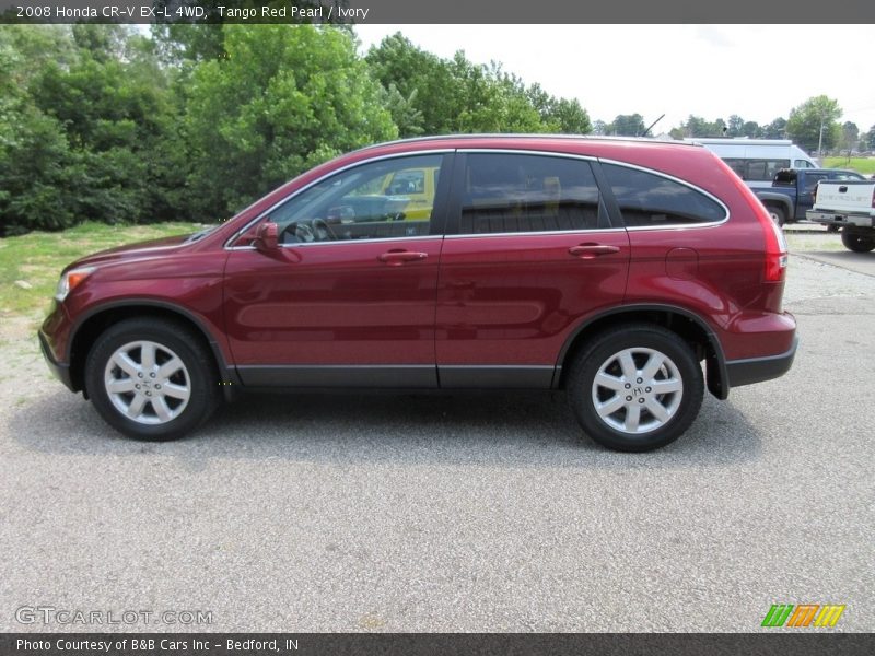 Tango Red Pearl / Ivory 2008 Honda CR-V EX-L 4WD