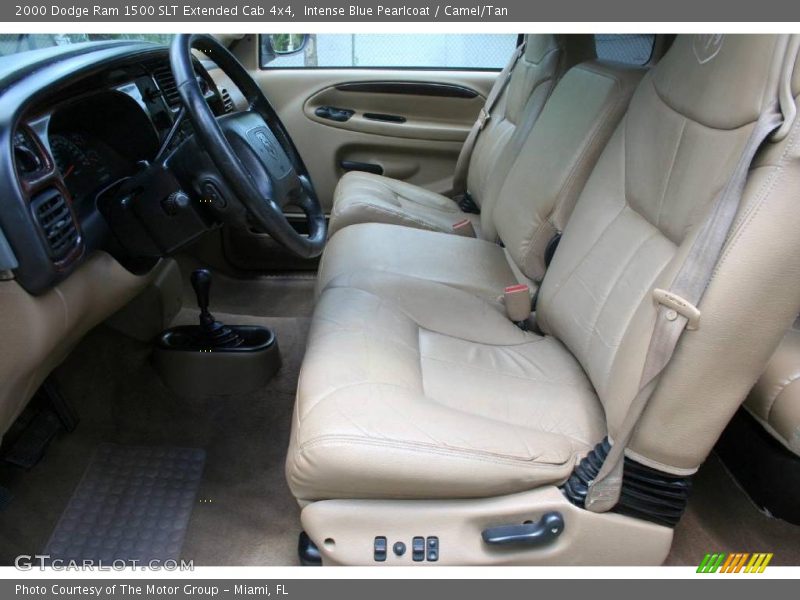 Intense Blue Pearlcoat / Camel/Tan 2000 Dodge Ram 1500 SLT Extended Cab 4x4