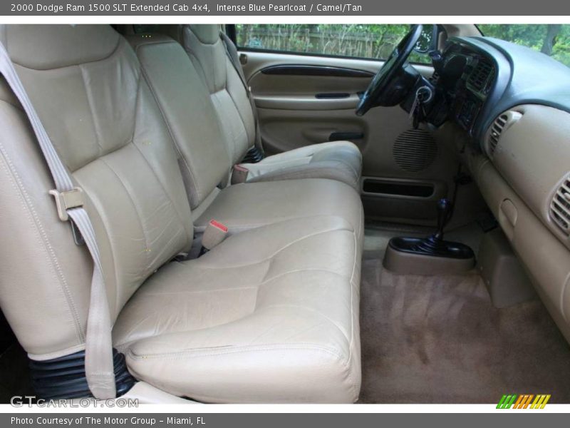 Intense Blue Pearlcoat / Camel/Tan 2000 Dodge Ram 1500 SLT Extended Cab 4x4