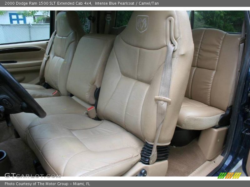 Intense Blue Pearlcoat / Camel/Tan 2000 Dodge Ram 1500 SLT Extended Cab 4x4