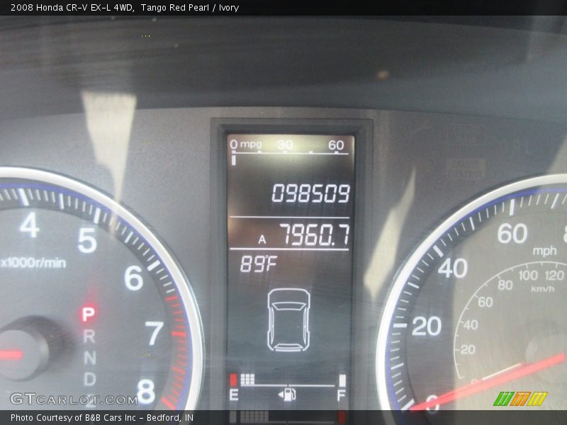Tango Red Pearl / Ivory 2008 Honda CR-V EX-L 4WD