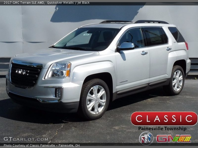 Quicksilver Metallic / Jet Black 2017 GMC Terrain SLE AWD