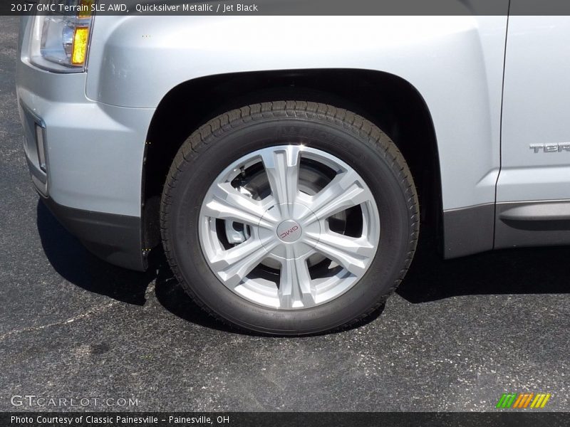 Quicksilver Metallic / Jet Black 2017 GMC Terrain SLE AWD