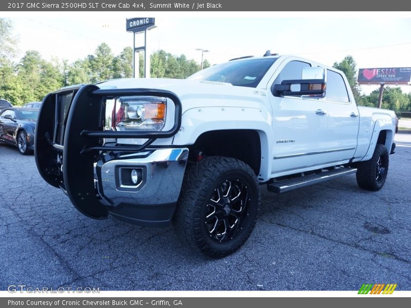 Summit White / Jet Black 2017 GMC Sierra 2500HD SLT Crew Cab 4x4
