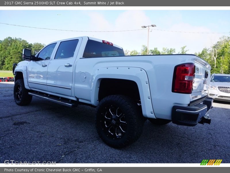 Summit White / Jet Black 2017 GMC Sierra 2500HD SLT Crew Cab 4x4