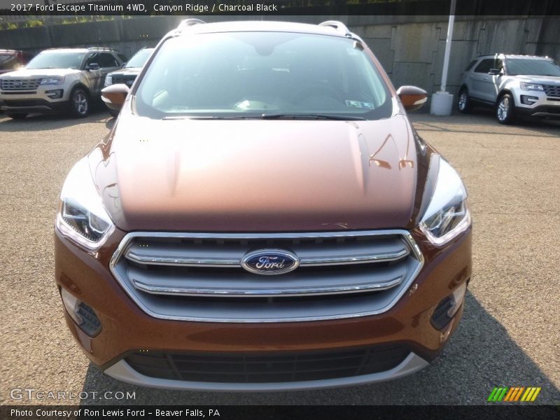 Canyon Ridge / Charcoal Black 2017 Ford Escape Titanium 4WD