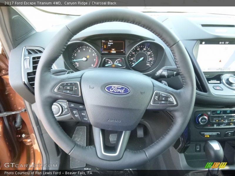 Canyon Ridge / Charcoal Black 2017 Ford Escape Titanium 4WD