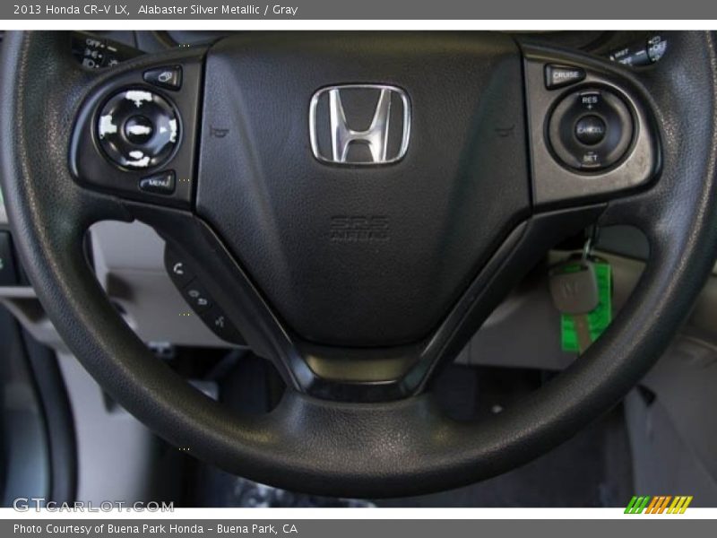 Alabaster Silver Metallic / Gray 2013 Honda CR-V LX