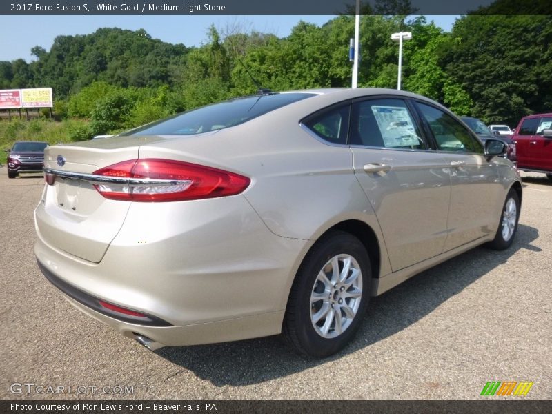 White Gold / Medium Light Stone 2017 Ford Fusion S