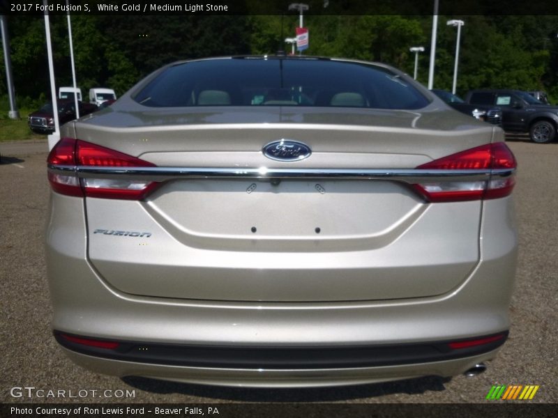 White Gold / Medium Light Stone 2017 Ford Fusion S