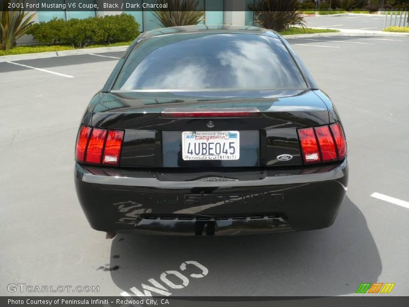 Black / Dark Charcoal 2001 Ford Mustang V6 Coupe