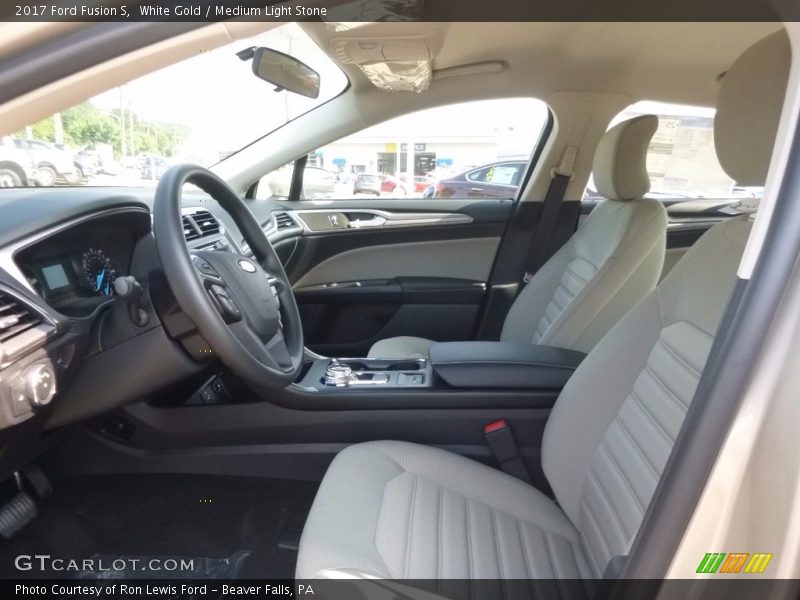 White Gold / Medium Light Stone 2017 Ford Fusion S