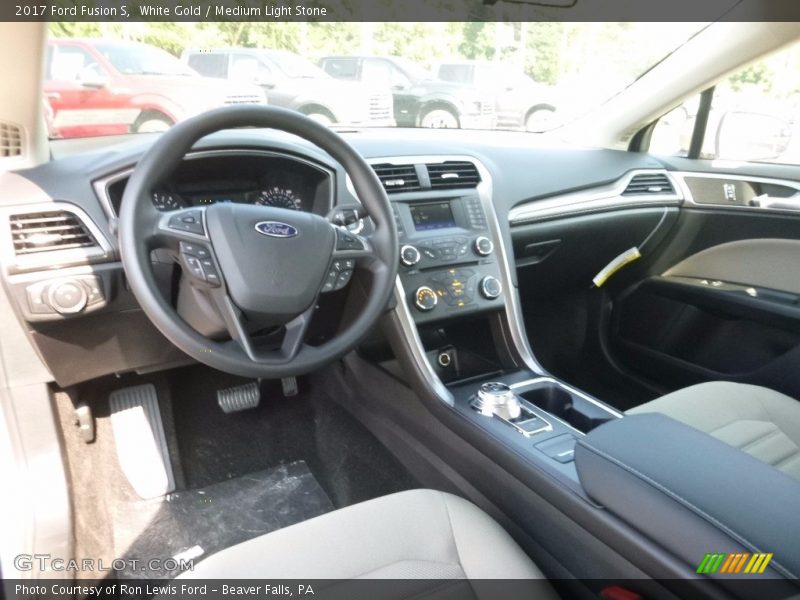 White Gold / Medium Light Stone 2017 Ford Fusion S