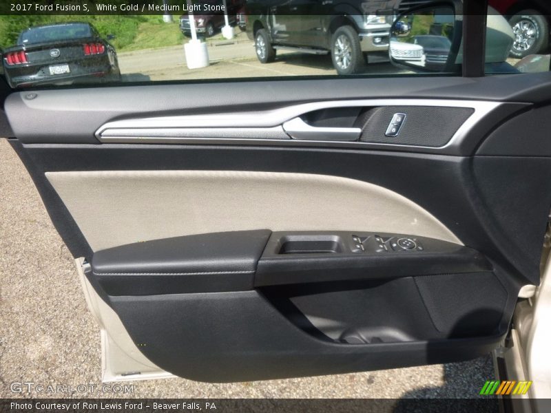 White Gold / Medium Light Stone 2017 Ford Fusion S