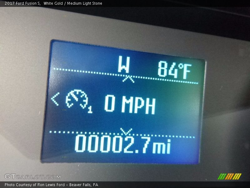 White Gold / Medium Light Stone 2017 Ford Fusion S
