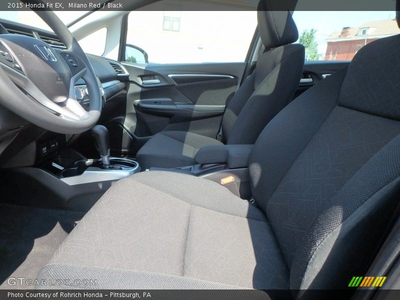 Milano Red / Black 2015 Honda Fit EX
