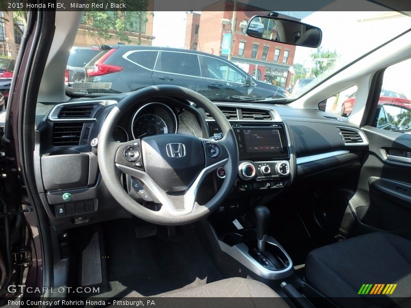 Milano Red / Black 2015 Honda Fit EX