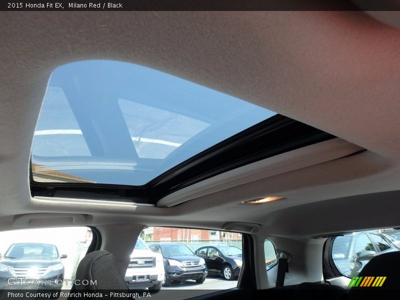 Milano Red / Black 2015 Honda Fit EX