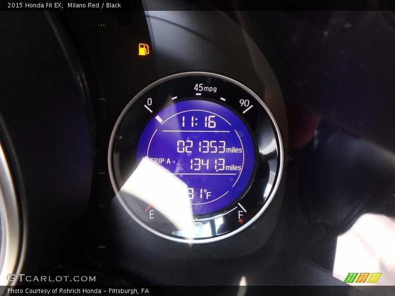 Milano Red / Black 2015 Honda Fit EX