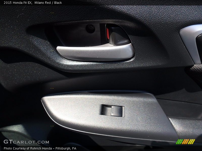 Milano Red / Black 2015 Honda Fit EX