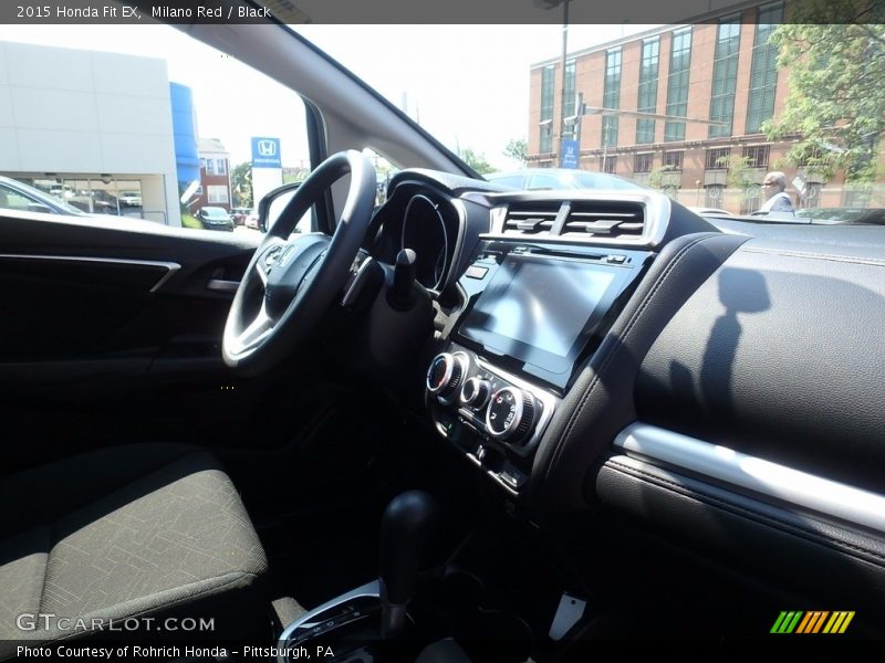 Milano Red / Black 2015 Honda Fit EX