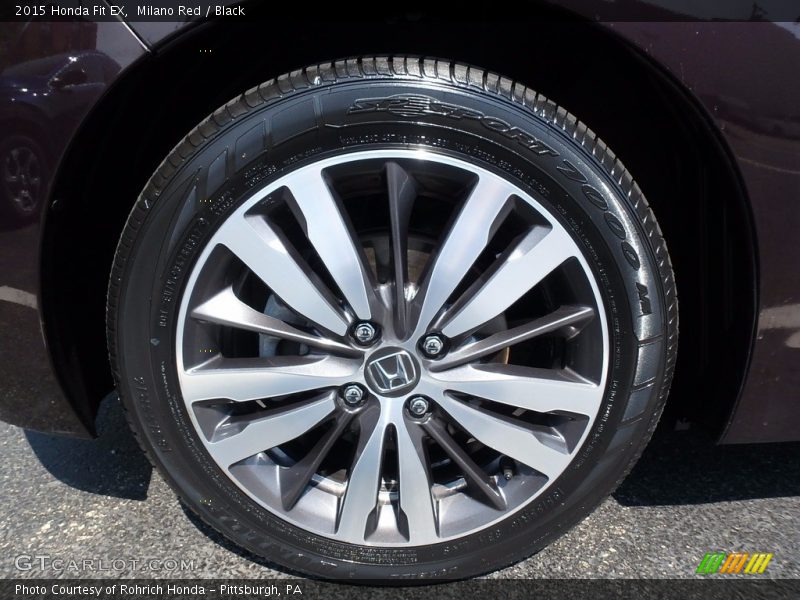 Milano Red / Black 2015 Honda Fit EX