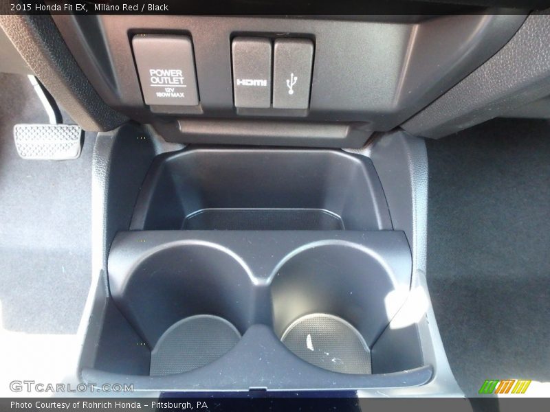 Milano Red / Black 2015 Honda Fit EX