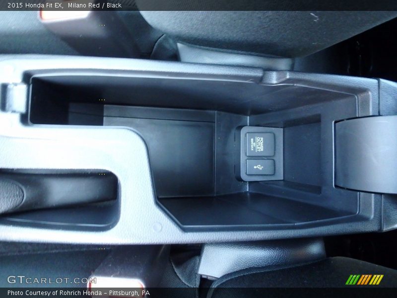 Milano Red / Black 2015 Honda Fit EX