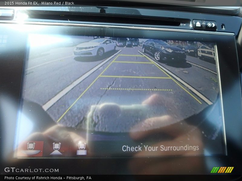 Milano Red / Black 2015 Honda Fit EX
